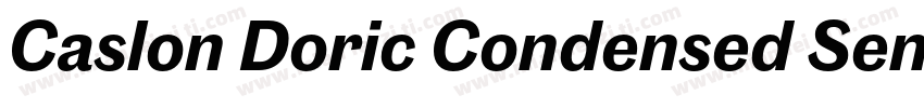 Caslon Doric Condensed Semibold Ita字体转换